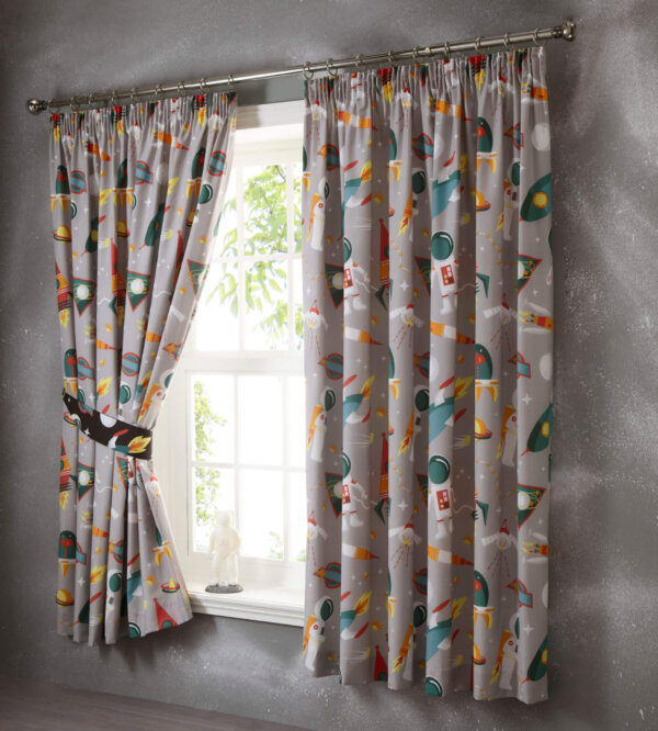 Spaceman Curtains 66x72