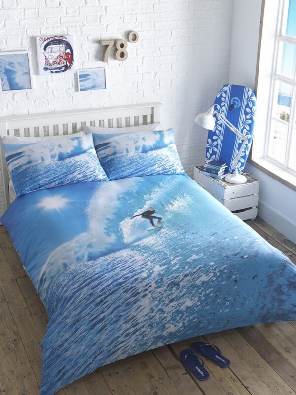 Ocean Surfer Double Duvet Set