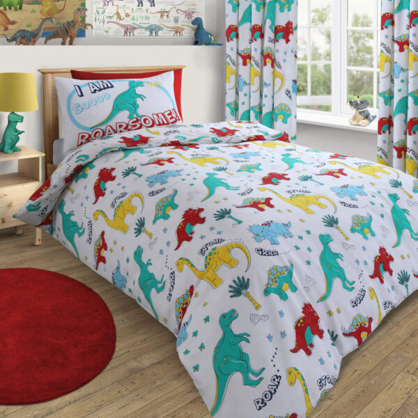 Dinosaurs Duvet Set Single Bed