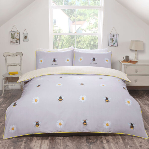 Bee Kind Double Bed Duvet Cover