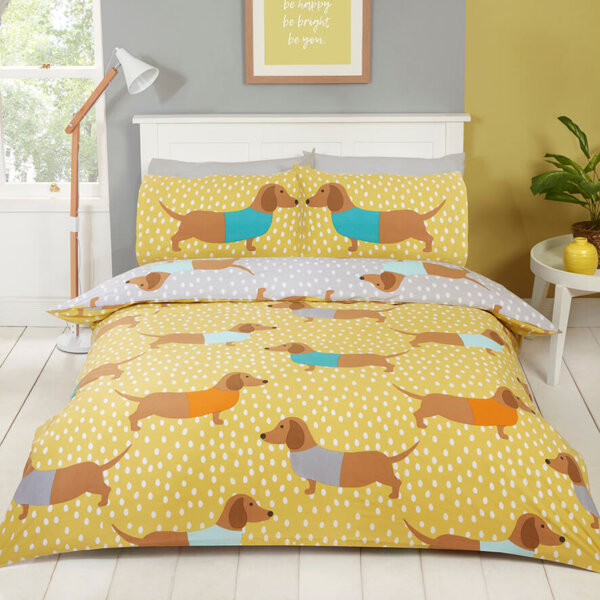 Single Dolly Dachshund Duvet Set