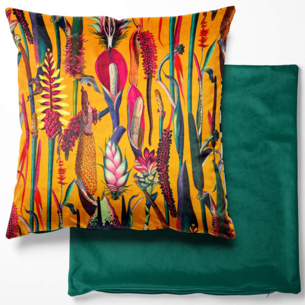 Printed Velvet Cushion Cover filled 18" CVC03