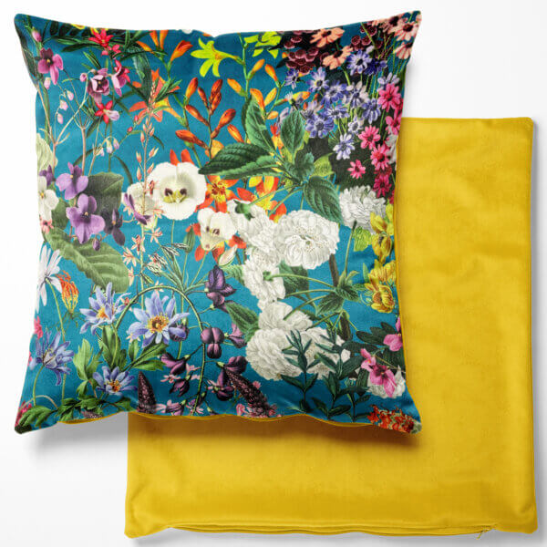 Printed Velvet Cushion Cover filled 20" CVC035