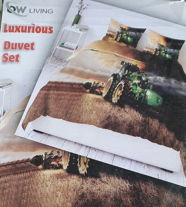 Tractor Green King Size Duvet Set