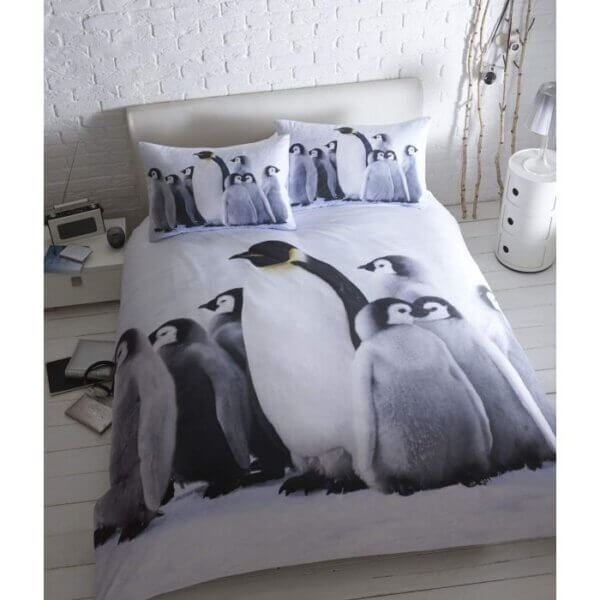 Baby Penguins Thru The Lens Duvet Set Single Bed