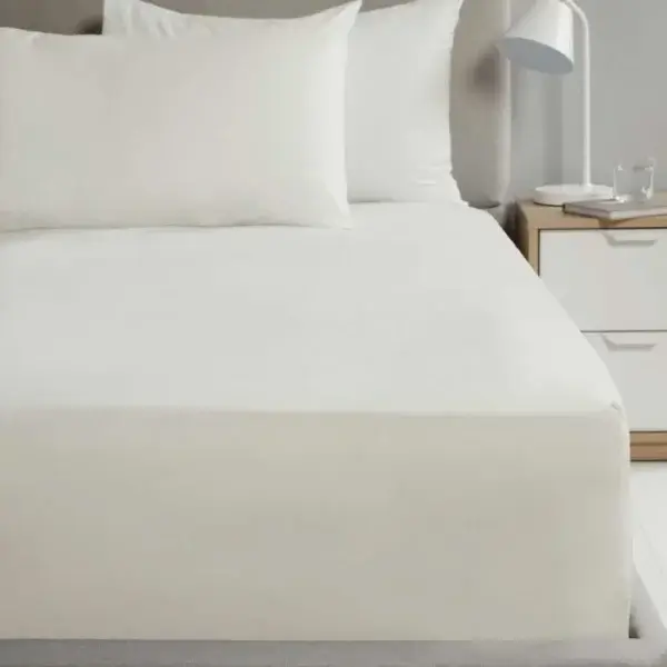 400 Thread Count Super King Flat Sheet Cream