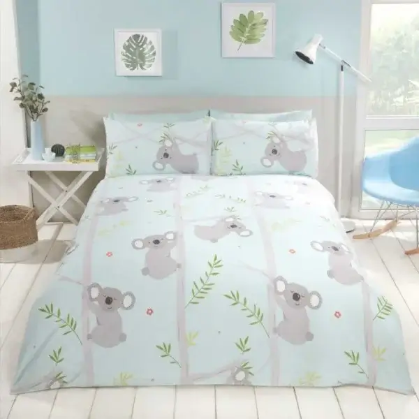 Koala Fun Multi Duvet Set Double Bed