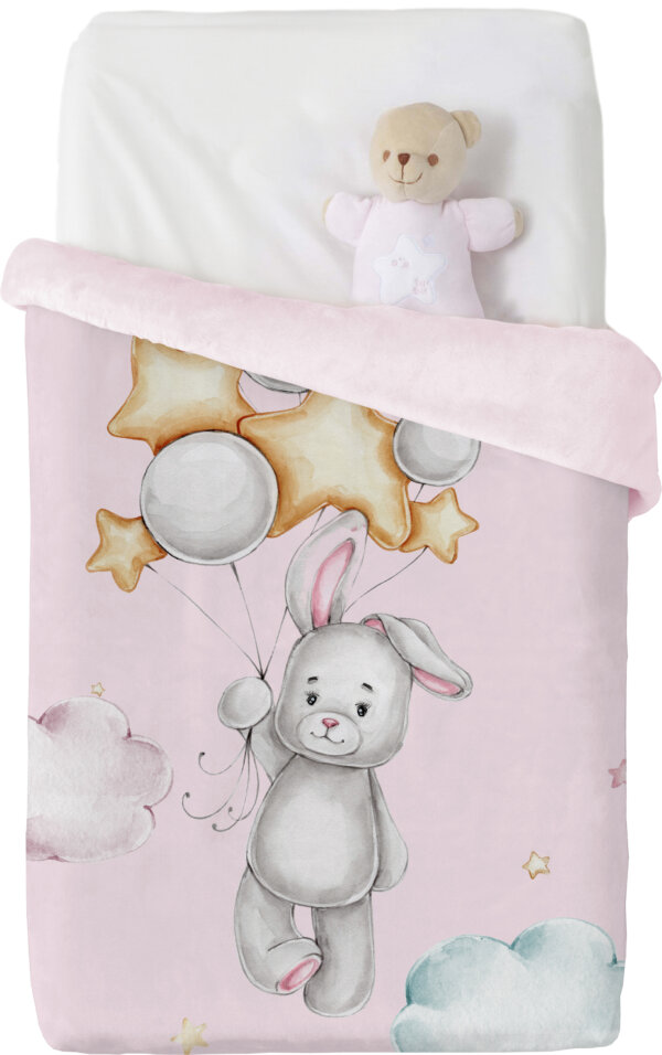 Manterol Baby Cot Blanket 534C04 Pink 110 x 140